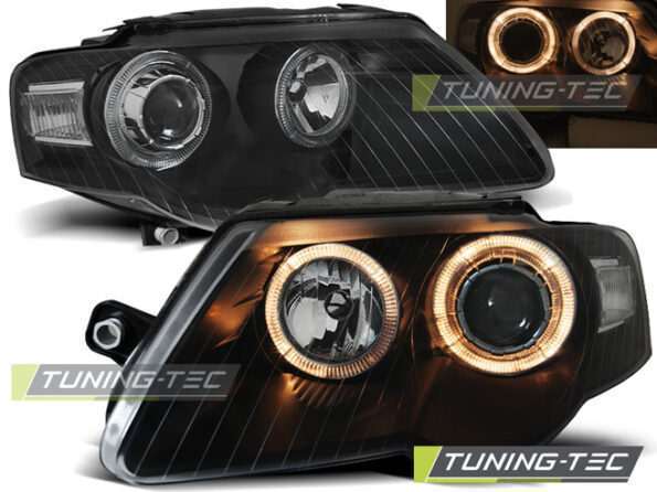 Φανάρια ANGEL EYES Μαύρο για VW PASSAT B6 3C 03.05-10