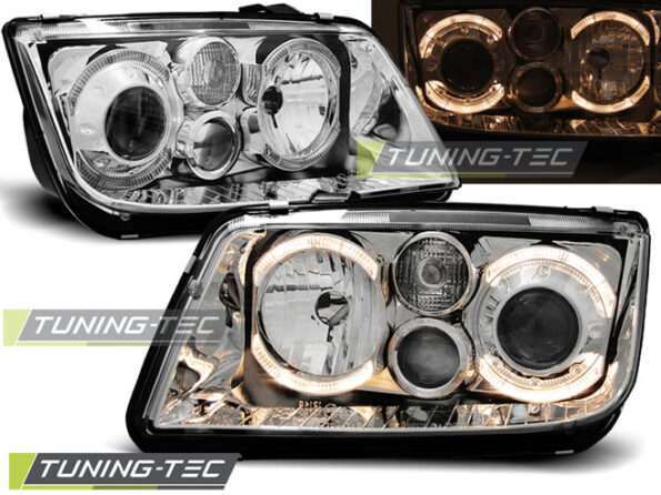 Φανάρια ANGEL EYES χρωμίου για VW BORA 09.98-07.05