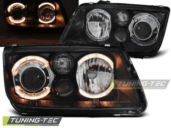 Φανάρια ANGEL EYES Μαύρο για VW BORA 09.98-07.05