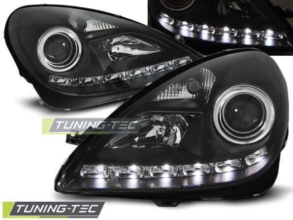 Φανάρια DAYLIGHT Μαύρο για MERCEDES R171 SLK 04-11