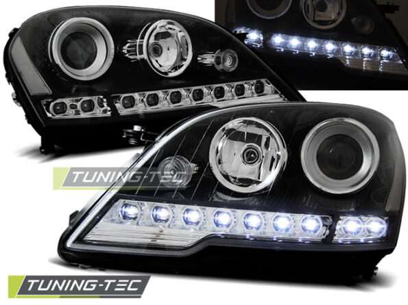 Φανάρια DAYLIGHT Μαύρο για MERCEDES W164 ML M-KLASA 08-