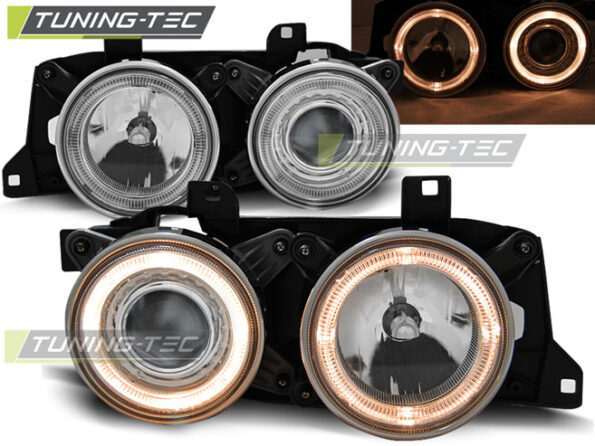 Φανάρια ANGEL EYES χρωμίου για BMW E32/E34