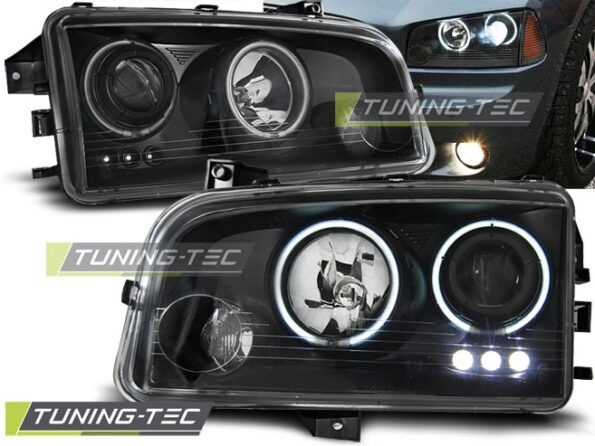 DODGE CHARGER LX 06-10 ANGEL EYES CCFL Μαύρο
