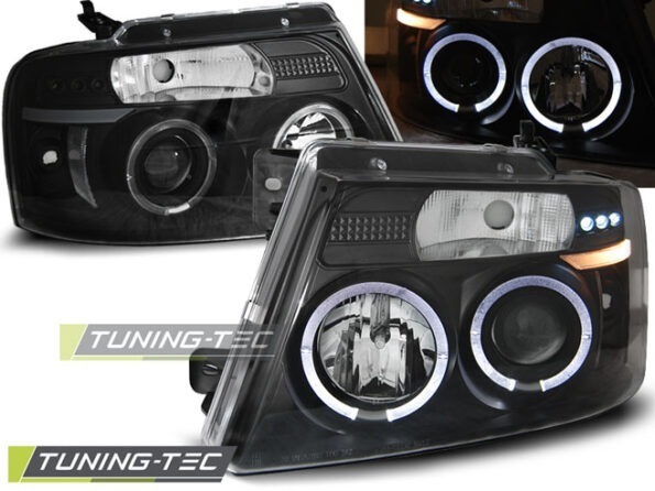 FORD F150 MK 11 04-08 ANGEL EYES Μαύρο