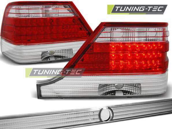Πίσω φανάρια led Κόκκινο Λευκό για MERCEDES W140 95-10.98