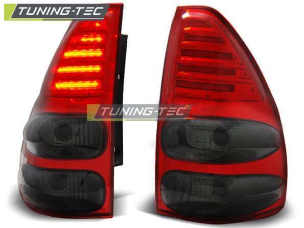TOYOTA LAND CRUISER 120 03-09 Κόκκινο SMOKE LED
