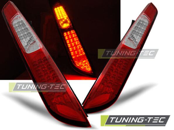 FORD FOCUS MK2 08-10 HB Κόκκινο Λευκό LED
