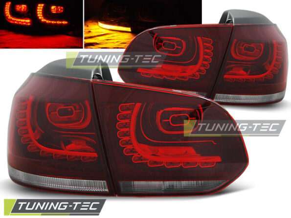 Πίσω φανάρια led Κόκκινο Λευκό για VW GOLF 6 10.08-12