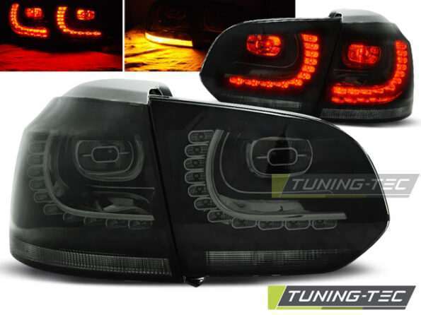 Πίσω φανάρια  led SMOKE για VW GOLF 6 10.08-12