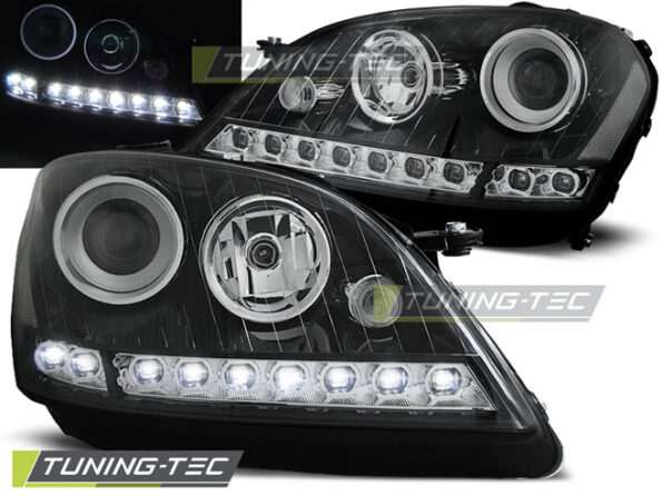 Φανάρια DAYLIGHT Μαύρο για MERCEDES W164 ML M-KLASA 05-07