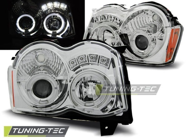 CHRYSLER JEEP GRAND CHEROKEE 08-10 ANGEL EYES χρωμίου