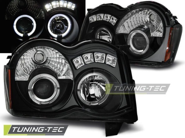 CHRYSLER JEEP GRAND CHEROKEE 08-10 ANGEL EYES Μαύρο