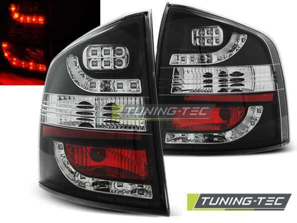 Πίσω φανάρια led Μαύρο για SKODA OCTAVIA II KOMBI 04-12