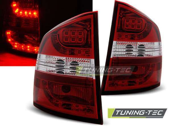 Πίσω φανάρια  led Κόκκινο Λευκό για SKODA OCTAVIA II KOMBI 04-12