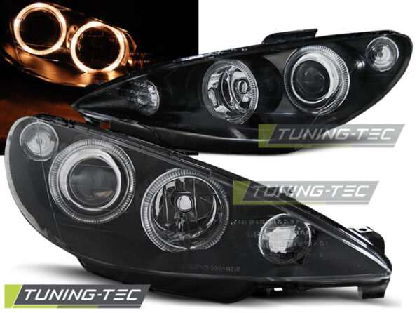 PEUGEOT 206 02-ANGEL EYES Μαύρο