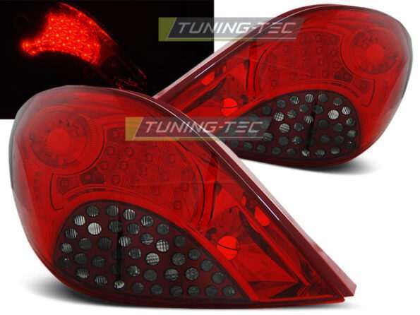 PEUGEOT 207 3D/5D 05.06-06.09 Κόκκινο SMOKE LED