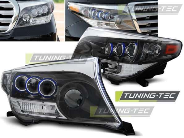 TOYOTA LAND CRUISER FJ200 07-12 PROJEKTOR Μαύρο CHROM