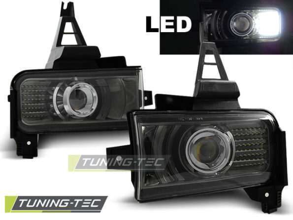 TOYOTA LAND CRUISER FJ200 07-12 Μαύρο SMOKE LED
