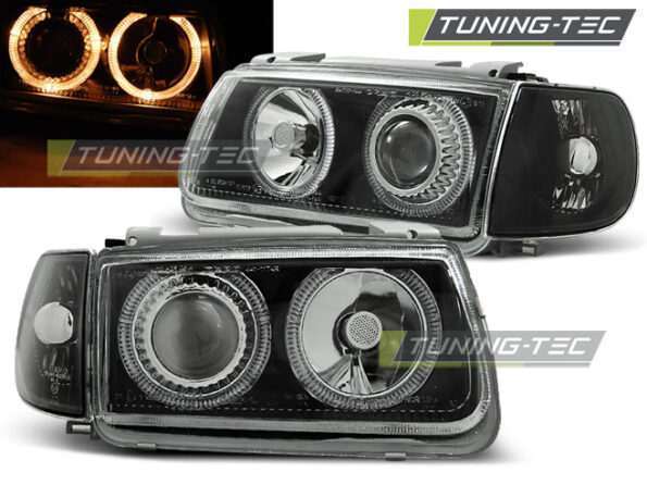 Φανάρια ANGEL EYES Μαύρο για VW POLO 6N 10.94-09.99