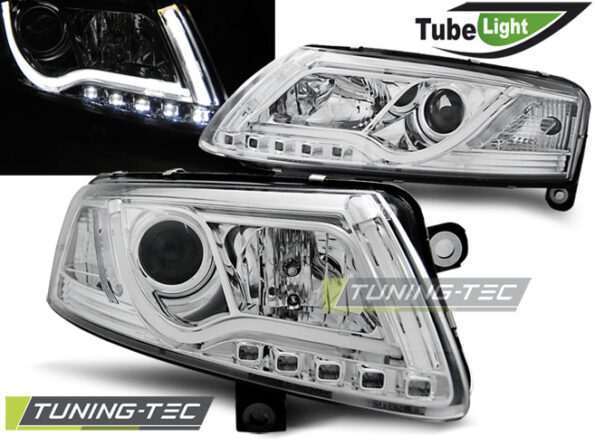 Φανάρια TUBE LIGHT χρωμίου για AUDI A6 C6 04.04-08