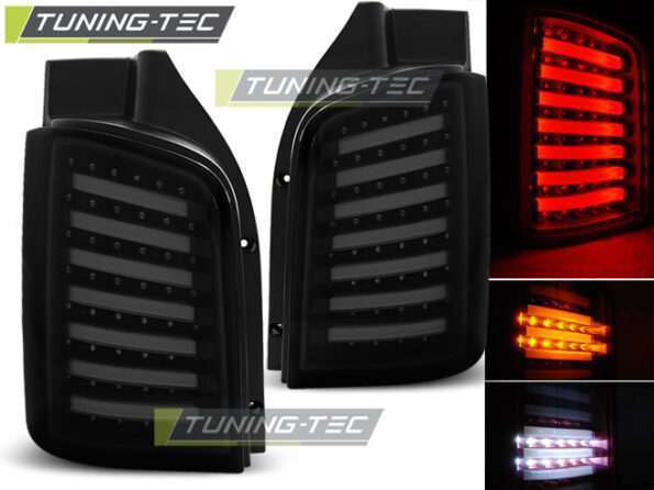 Πίσω φανάρια  led SMOKE Μαύρο για VW T5 04.03-09 / 10-15