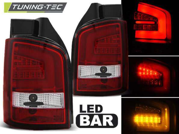 Πίσω φανάρια  led Κόκκινο Λευκό για VW T5 04.03-09