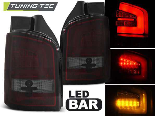 Πίσω φανάρια  led Κόκκινο SMOKE για VW T5 04.03-09
