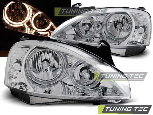 OPEL CORSA C 11.00-09.06 ANGEL EYES χρωμίου