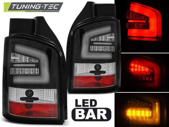 Πίσω φανάρια led Μαύρο για VW T5 04.10-15