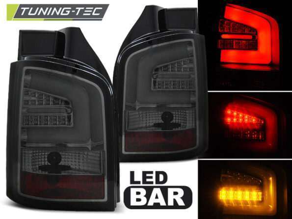 Πίσω φανάρια  led SMOKE για VW T5 04.10-15