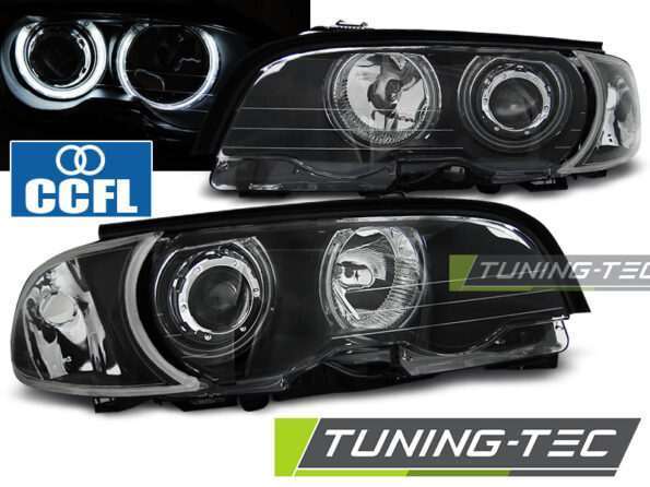 Φανάρια ANGEL EYES CCFL Μαύρο για BMW E46 04.99-03.03 COUPE CABRIO