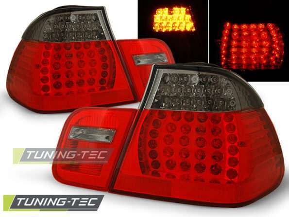 Πίσω φανάρια led Κόκκινο SMOKE για BMW E46 09.01-03.05 SEDAN
