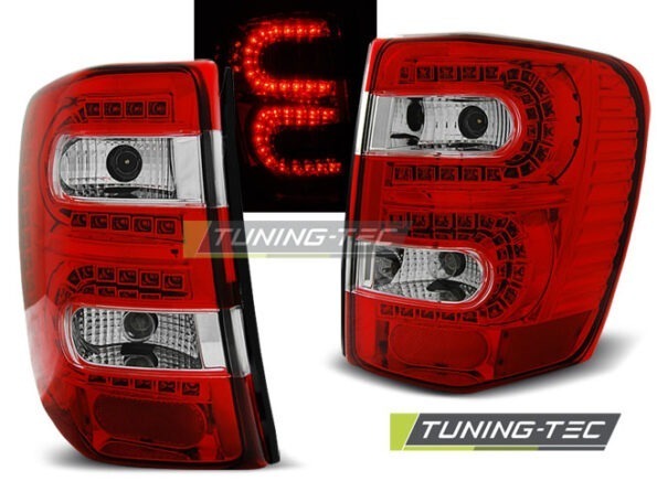 CHRYSLER JEEP GRAND CHEROKEE 99-05.05 Κόκκινο Λευκό LED