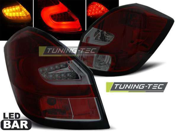 Πίσω φανάρια led Κόκκινο SMOKE για SKODA FABIA II 07- 06.14