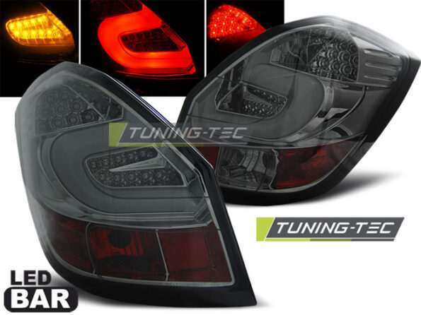 Πίσω φανάρια  led SMOKE για SKODA FABIA II 07- 06.14