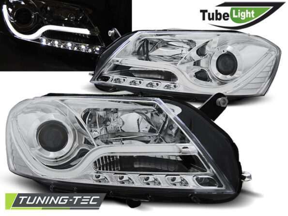 Φανάρια TUBE LIGHT χρωμίου για VW PASSAT B7 10.10-10.14