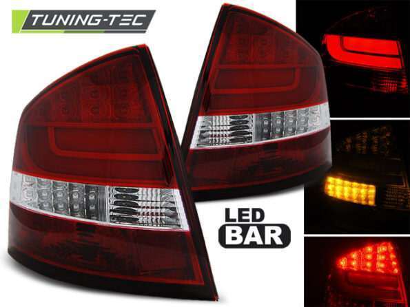 Πίσω φανάρια led Κόκκινο Λευκό για SKODA OCTAVIA II SEDAN 04-12