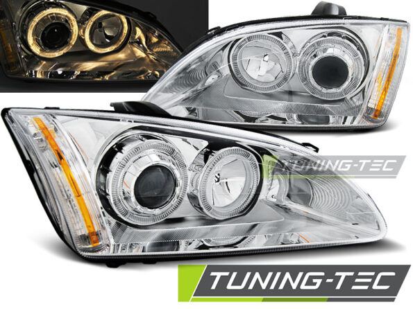 FORD FOCUS II 09.04-01.08 ANGEL EYES χρωμίου