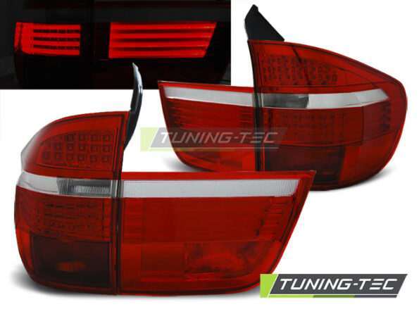 Πίσω φανάρια led Κόκκινο Λευκό για BMW X5 E70 03.07-05.10