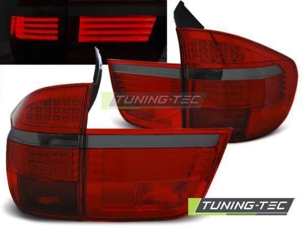 Πίσω φανάρια led Κόκκινο SMOKE για BMW X5 E70 03.07-05.10