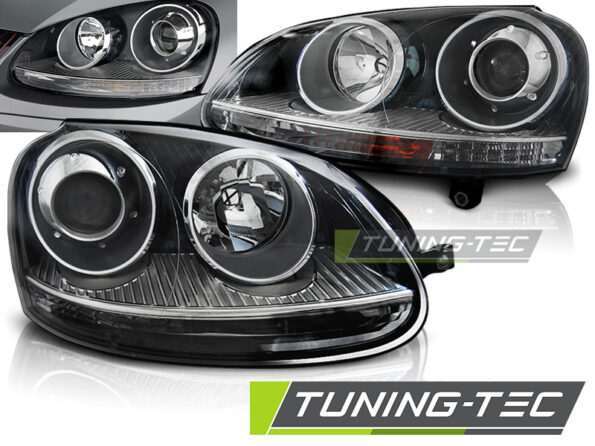 Φανάρια SPORT Μαύρο για VW GOLF 5 10.03-09