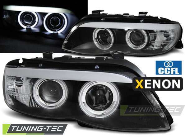 XENON Φανάρια ANGEL EYES CCFL Μαύρο για BMW X5 E53 11.03-06