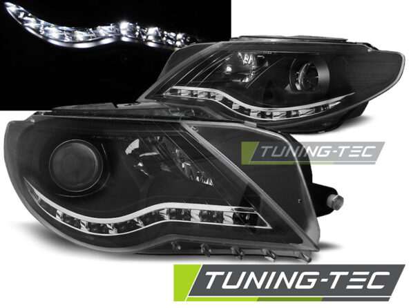 Φανάρια DAYLIGHT Μαύρο για VW PASSAT CC 08-12
