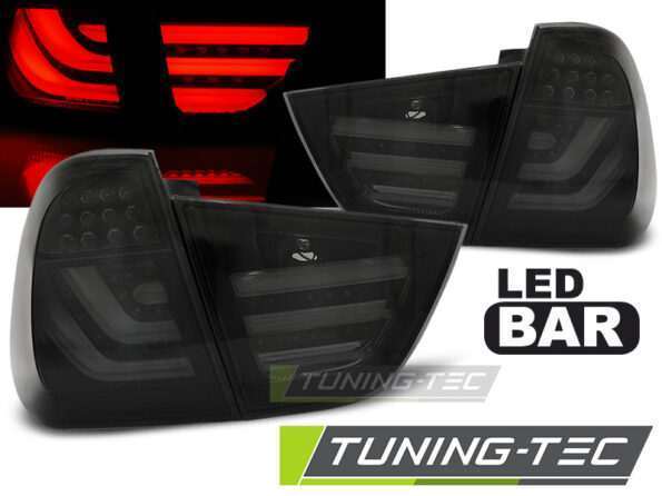 Πίσω φανάρια led SMOKE Μαύρο για BMW E91 09-11
