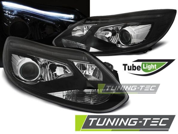 FORD FOCUS MK3 11-10.14 TUBE LIGHTS Μαύρο