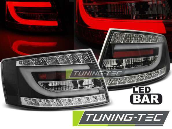 Πίσω φανάρια  led Μαύρο για AUDI A6 C6 SEDAN 04.04-08 7PIN