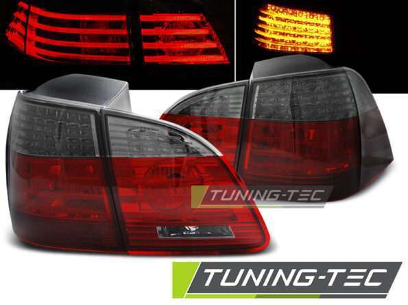 Πίσω φανάρια  led Κόκκινο SMOKE για BMW E61 04-03.07 TOURING