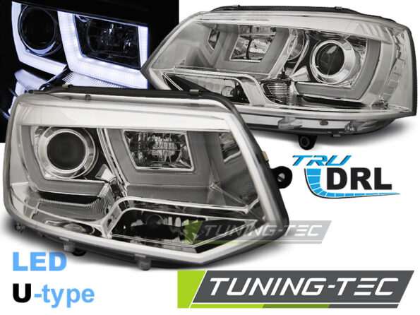 Φανάρια U-LED LIGHT χρωμίου για VW T5 2010-2015