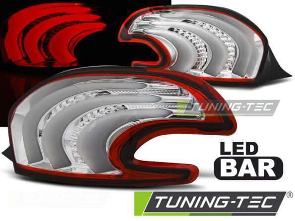 PEUGEOT 208 4.12-06.15 Κόκκινο Λευκό LED BAR