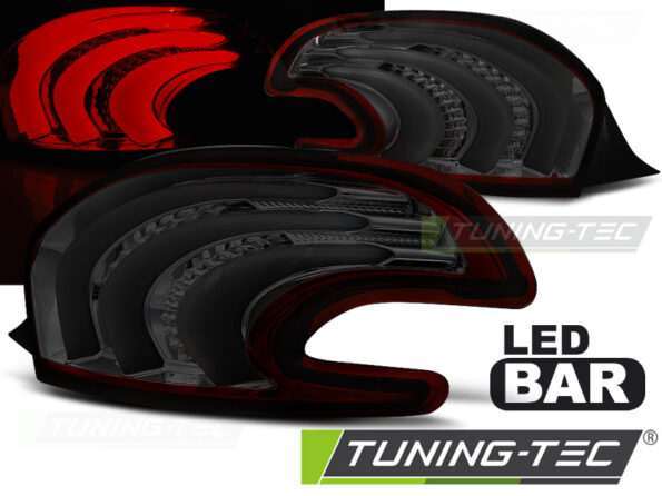 PEUGEOT 208 4.12-06.15 Κόκκινο SMOKE LED BAR